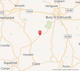 Map of Depden, EnglandEngland