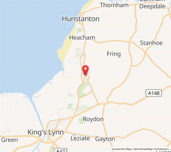 Map of Dersingham, EnglandEngland