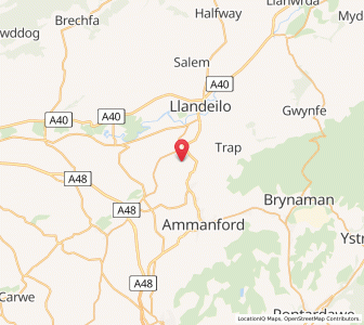 Map of Derwydd, WalesWales