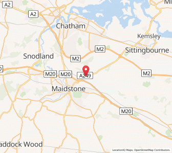 Map of Detling, EnglandEngland