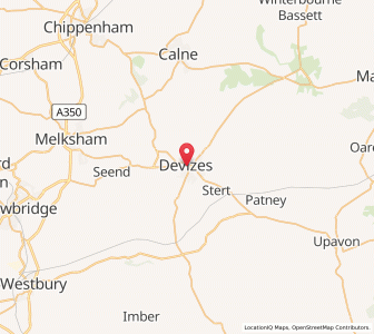 Map of Devizes, EnglandEngland