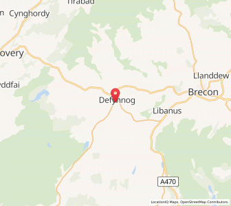 Map of Devynock, WalesWales