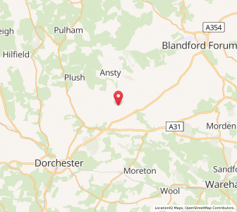 Map of Dewlish, EnglandEngland