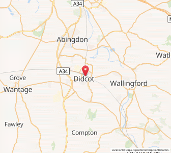 Map of Didcot, EnglandEngland