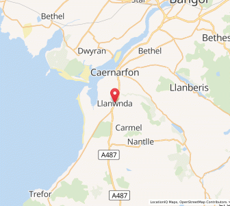 Map of Dinas, WalesWales