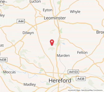 Map of Dinmore, EnglandEngland