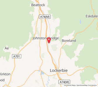 Map of Dinwoodie Mains, ScotlandScotland