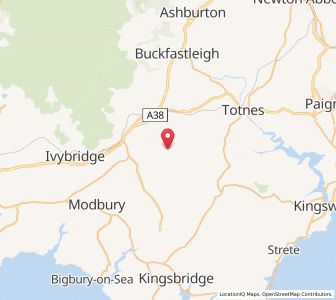 Map of Diptford, EnglandEngland