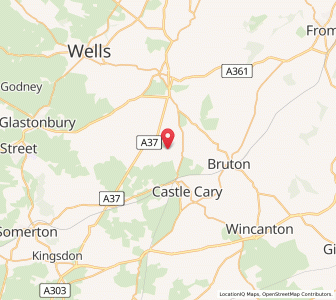 Map of Ditcheat, EnglandEngland