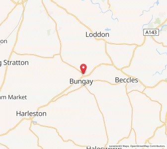 Map of Ditchingham, EnglandEngland