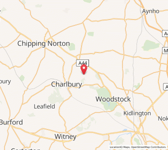 Map of Ditchley, EnglandEngland