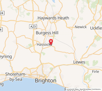 Map of Ditchling, EnglandEngland