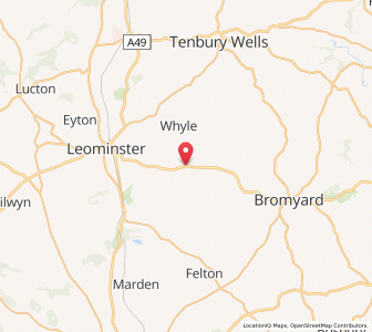 Map of Docklow, EnglandEngland