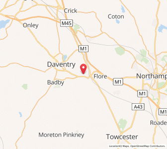 Map of Dodford, EnglandEngland
