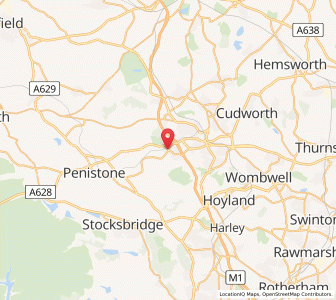 Map of Dodworth, EnglandEngland