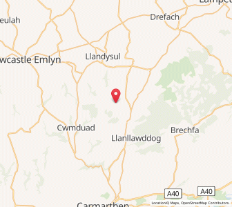 Map of Dolgran, WalesWales
