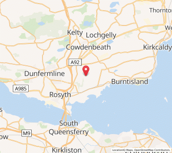 Map of Donibristle, ScotlandScotland