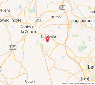 Map of Donington le Heath, EnglandEngland