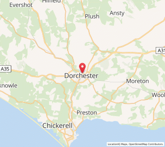 Map of Dorchester, EnglandEngland