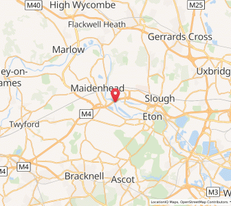 Map of Dorney Reach, EnglandEngland