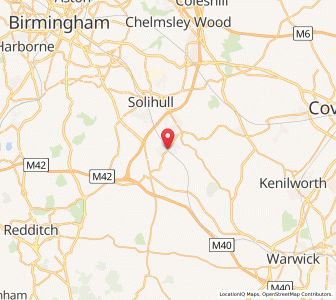 Map of Dorridge, EnglandEngland