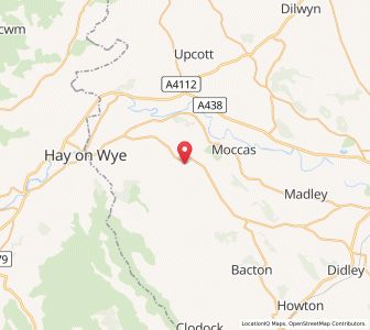 Map of Dorstone, EnglandEngland