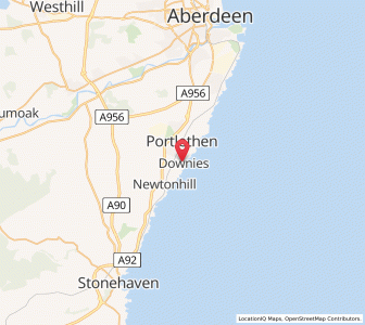 Map of Downies, ScotlandScotland
