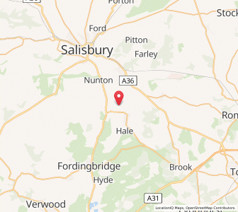 Map of Downton, EnglandEngland