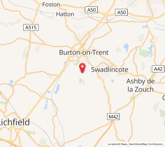 Map of Drakelowe, EnglandEngland