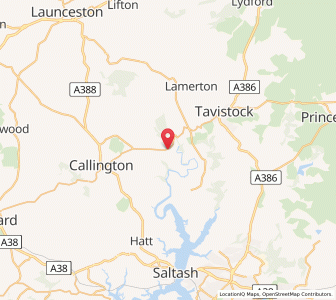 Map of Drakewalls, EnglandEngland