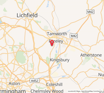 Map of Drayton Bassett, EnglandEngland