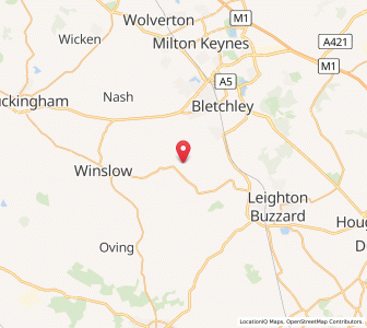 Map of Drayton Parslow, EnglandEngland