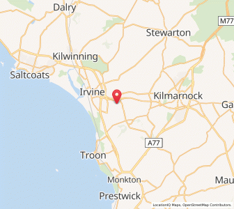 Map of Dreghorn, ScotlandScotland