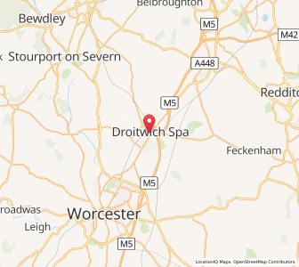 Map of Droitwich, EnglandEngland
