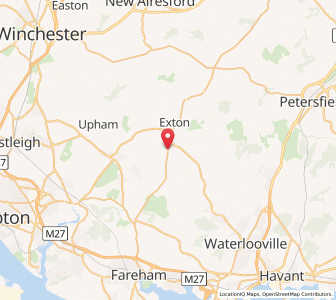 Map of Droxford, EnglandEngland