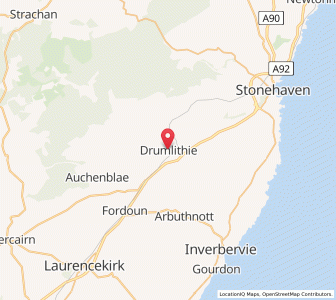 Map of Drumlithie, ScotlandScotland