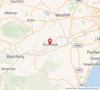 Map of Drumoak, ScotlandScotland