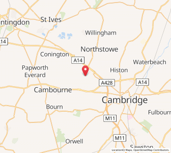 Map of Dry Drayton, EnglandEngland
