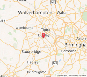 Map of Dudley, EnglandEngland