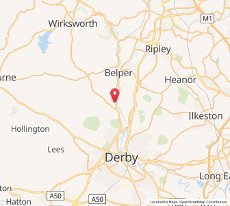 Map of Duffield, EnglandEngland