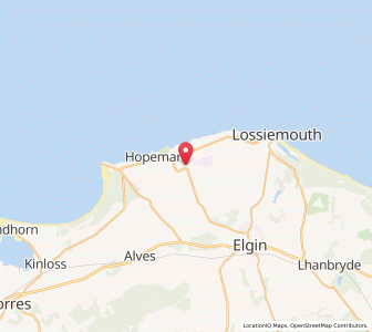 Map of Duffus, ScotlandScotland