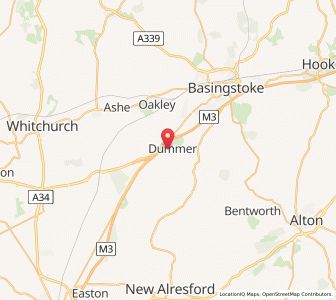 Map of Dummer, EnglandEngland