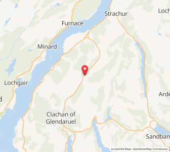 Map of Dunans, ScotlandScotland