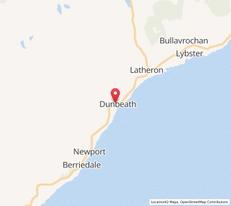 Map of Dunbeath, ScotlandScotland