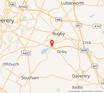 Map of Dunchurch, EnglandEngland