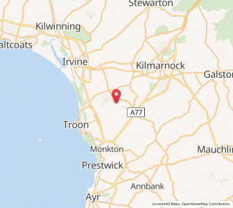 Map of Dundonald, ScotlandScotland