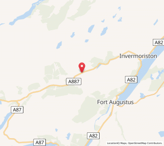 Map of Dundreggan, ScotlandScotland