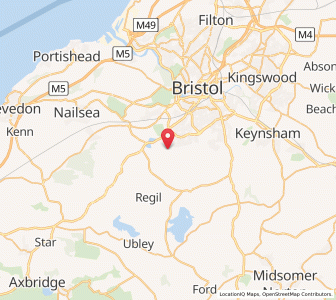 Map of Dundry, EnglandEngland