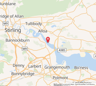 Map of Dunmore, ScotlandScotland