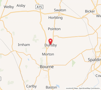 Map of Dunsby, EnglandEngland